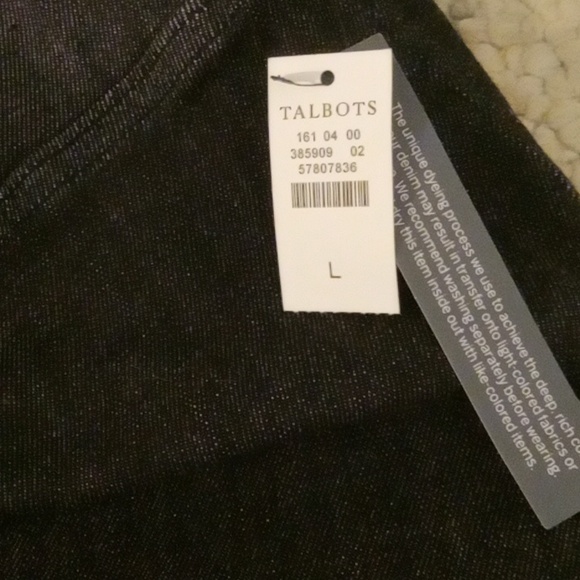 Talbots Travel wide leg crop jean - Picture 5 of 7